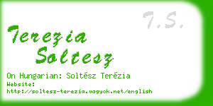 terezia soltesz business card